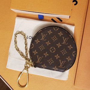 New Louis Vuitton Micro Boite Chapeau Card Holder Coin Purse Mini Handbag Full S